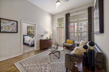 Ceiling fan in living room